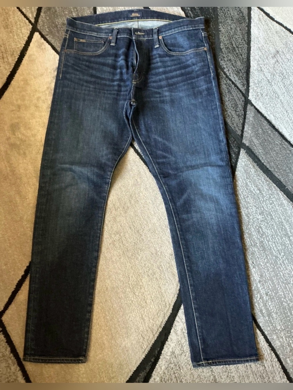 Size 36 x 32 - Polo Ralph Lauren Eldridge Skinny Dark Wash Denim Jeans
